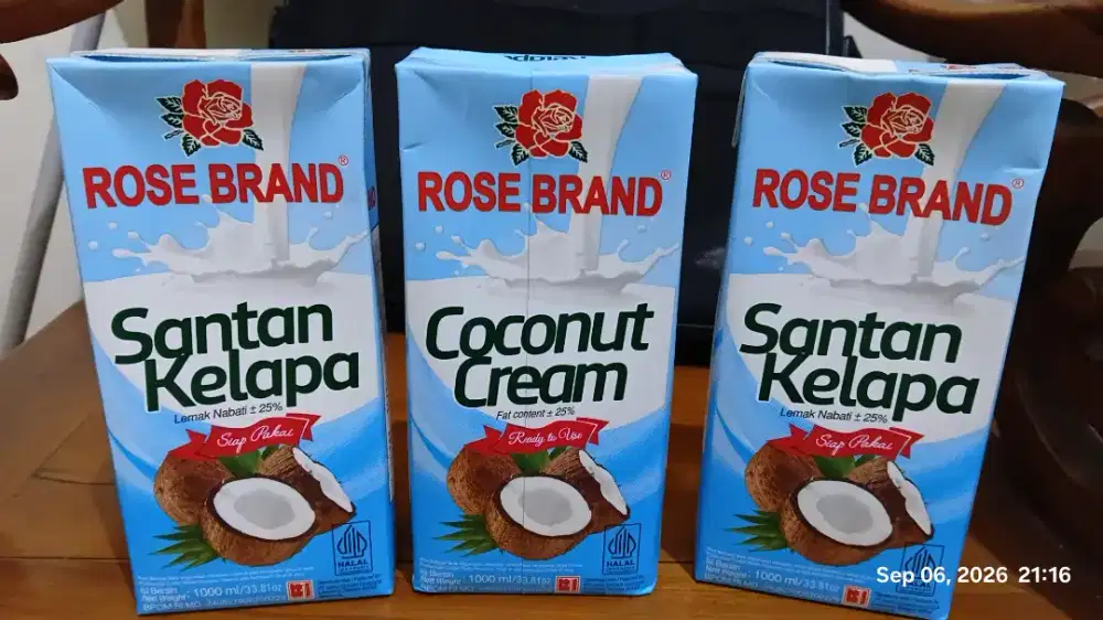 Santan kelapa rose brand