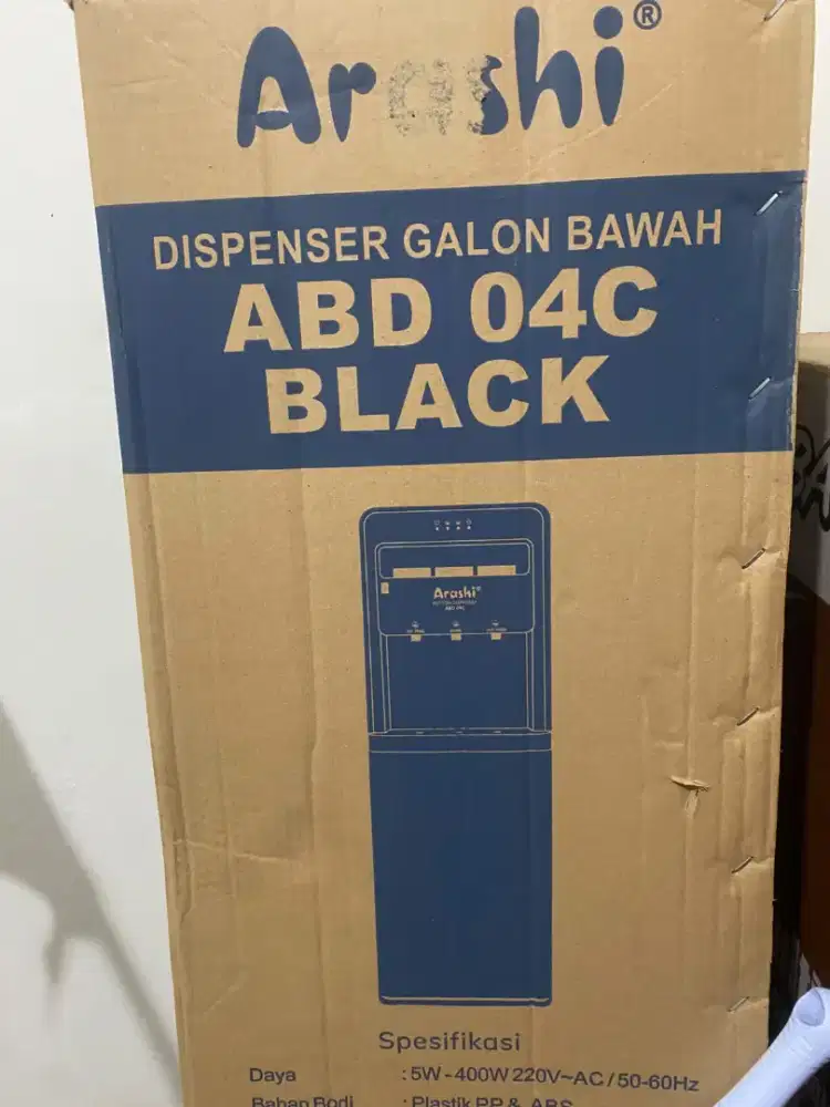 Di jual dispenser arashi ABD 04C black