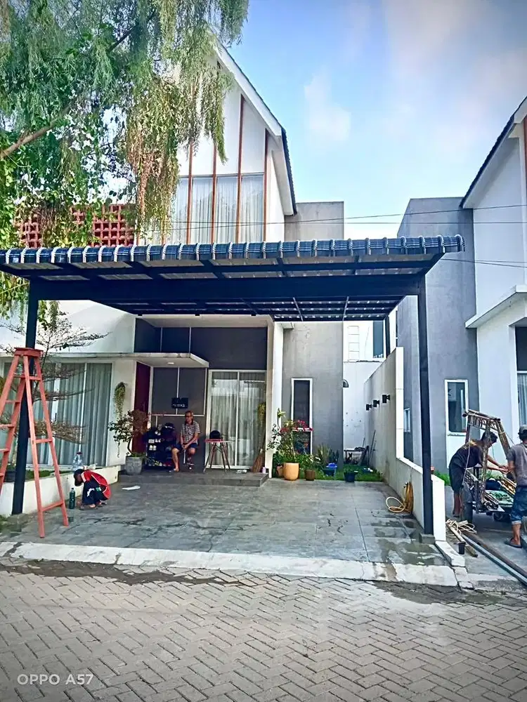Kanopi atap seng sepandek