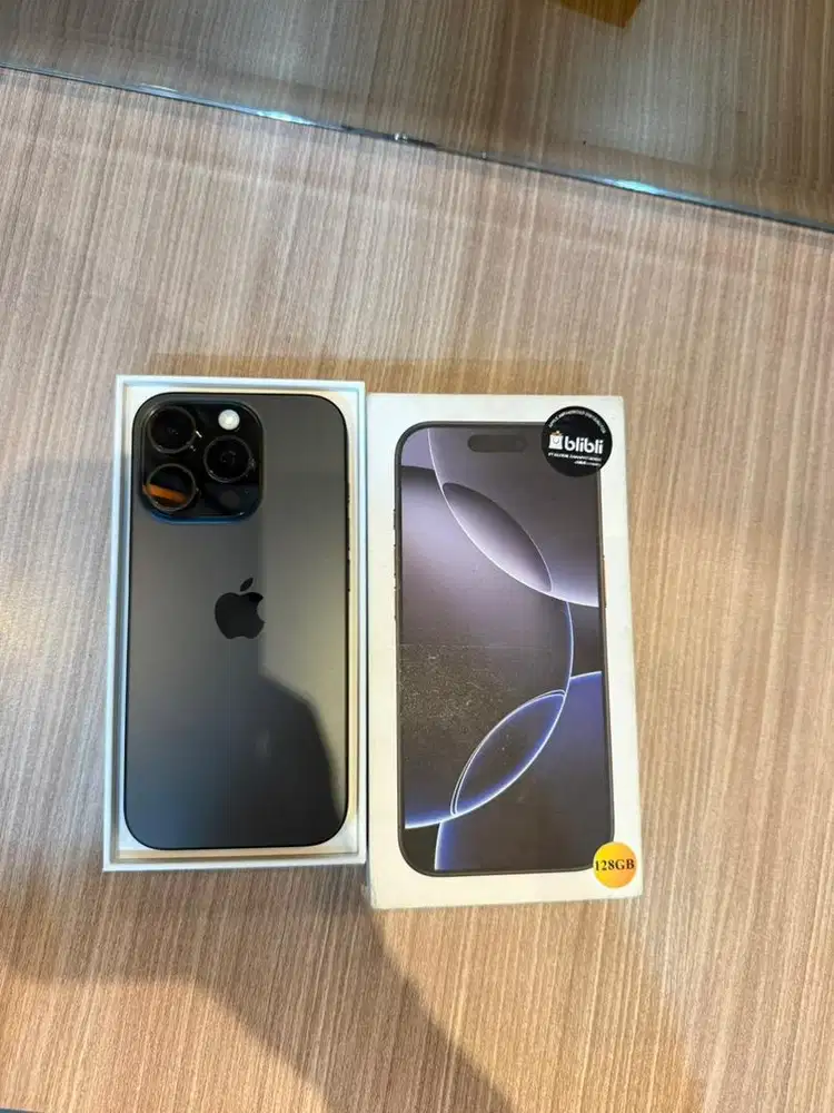 Ip 16 pro 128 black ex resmi