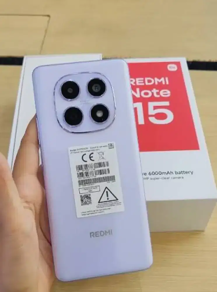 Redmi note 15 4G Ram purple 6/128 masih garansi
