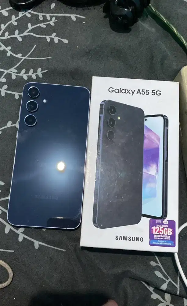 SAMSUNG GALAXY A55 5G 8/256GB AWESOME NAVY | MULUS NO MINUS | FULLSET