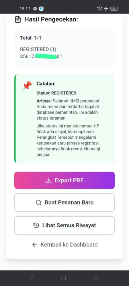 iPhone xs max 256 registrasi