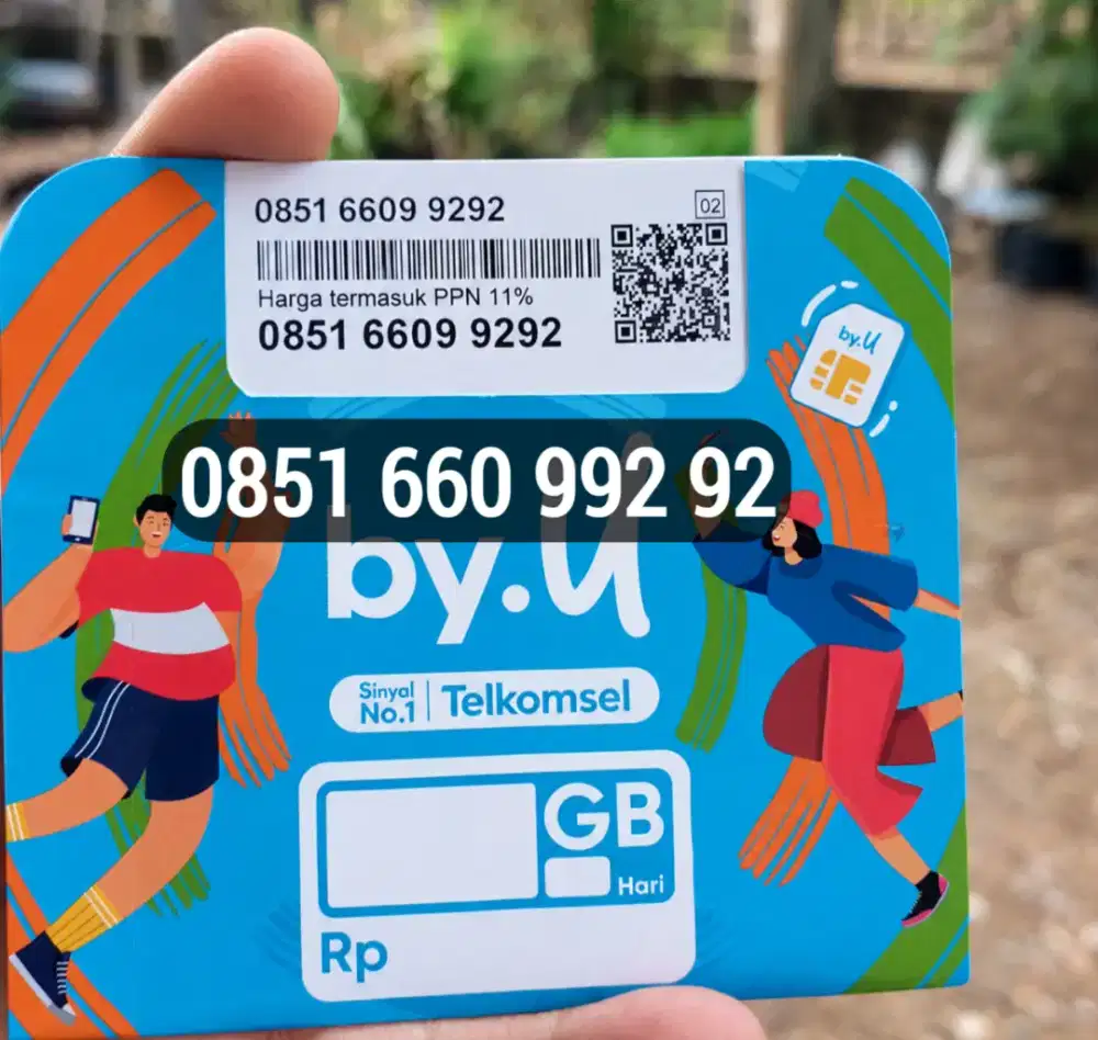 Kartu By.U Telkomsel Nomor Cantik Rapi (Kuota 3GB)