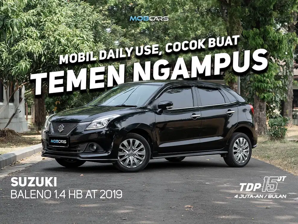 FREE BBM FULL TANK BALENO HB 1.4 AT 2019 HITAM