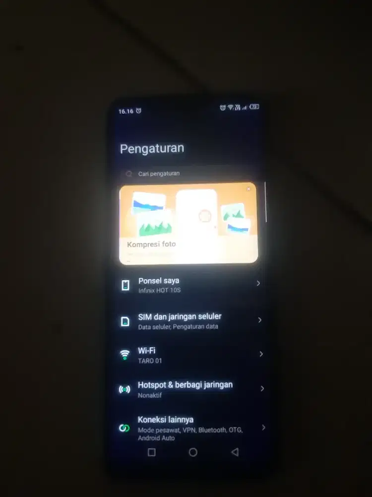 Handphone ifininix hot 10s