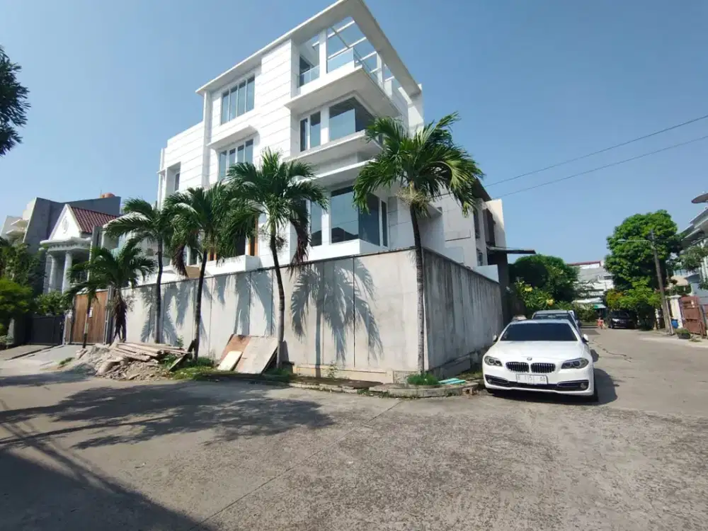 dijual rumah baru di sunter paradise 4 lantai bagus hoek barat selatan