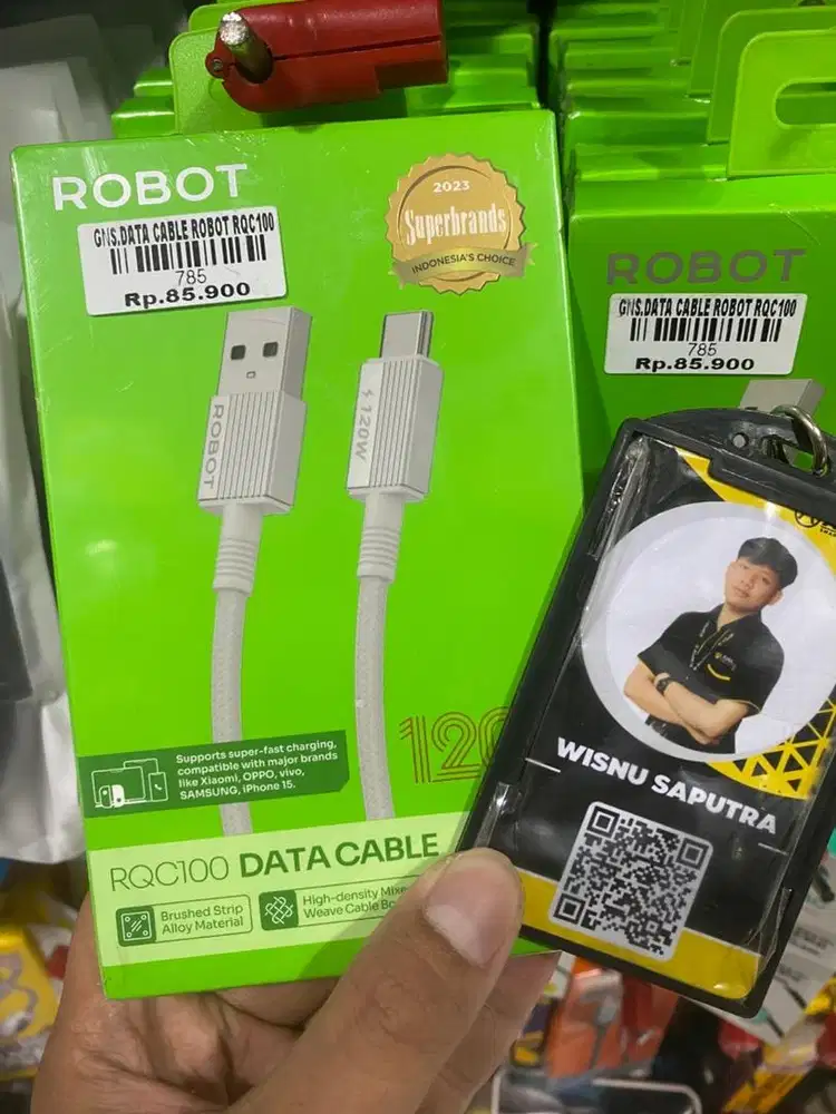 USB CABLE DATA ROBOT RQC100|ATLANTIS DAHSYAT