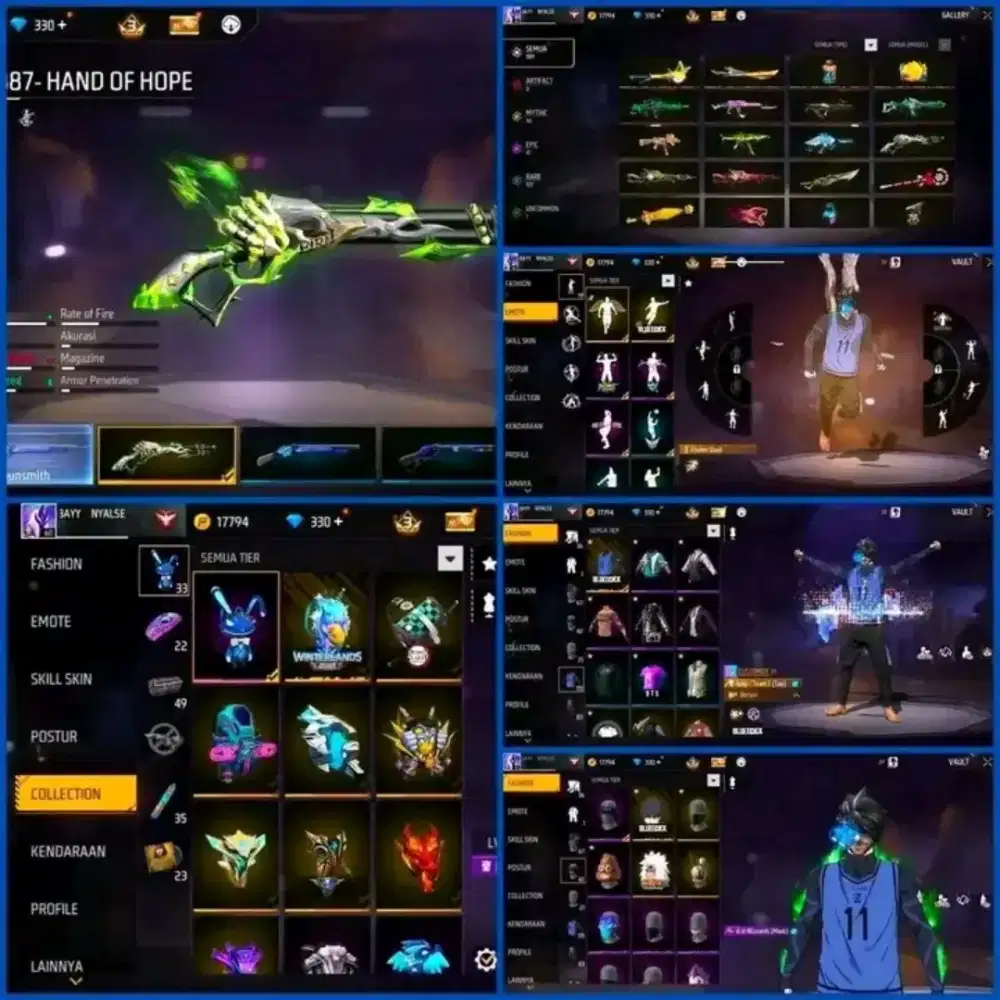 Jual akun ff aman dan amanah