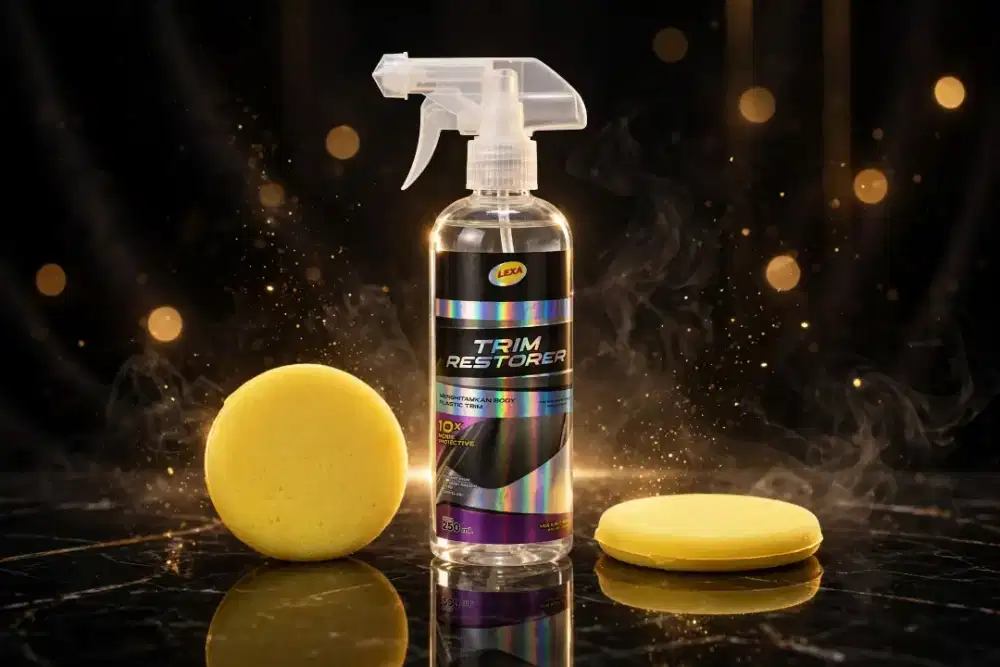 Penghitam Body Motor Kasar dan Panel Plastik - LEXA Trim Restoter