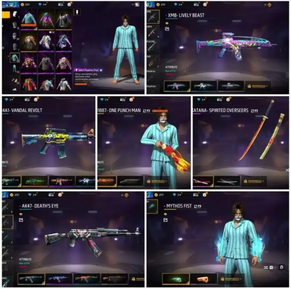 Jual akun Ff aman dan amanah