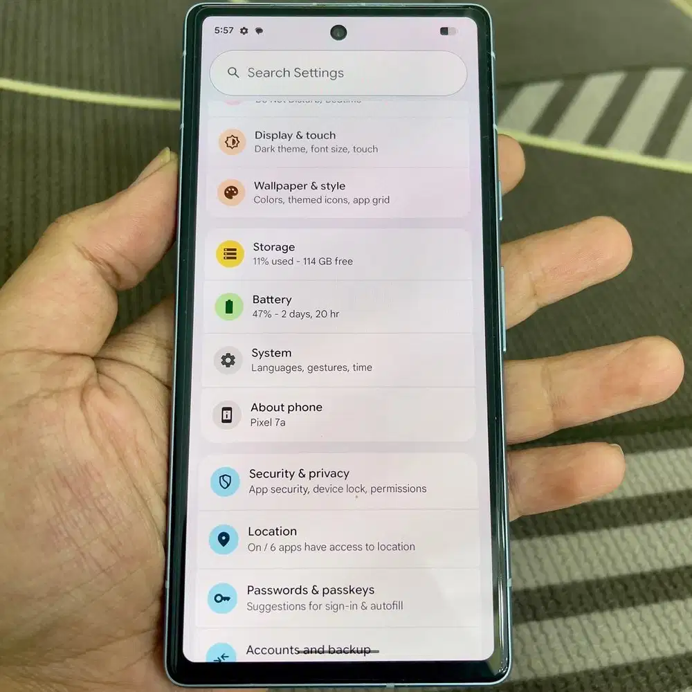 Google pixel 7a ram 8 / 128 rewrite unit aja