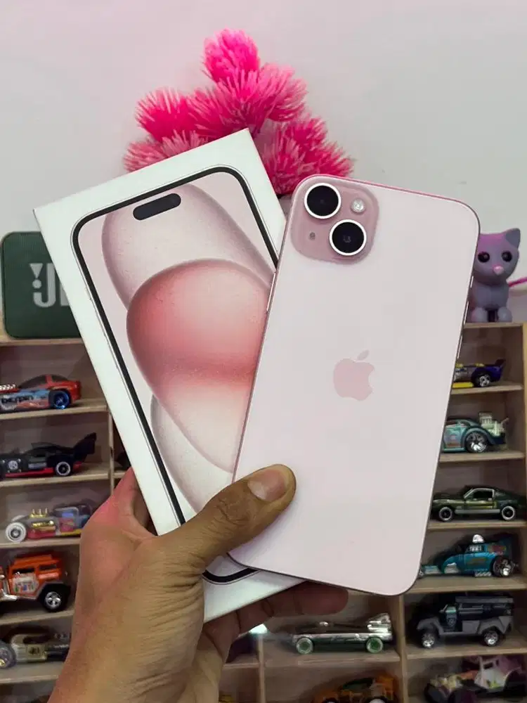 Iphone 15 plus 128gb pink second mulus iBox