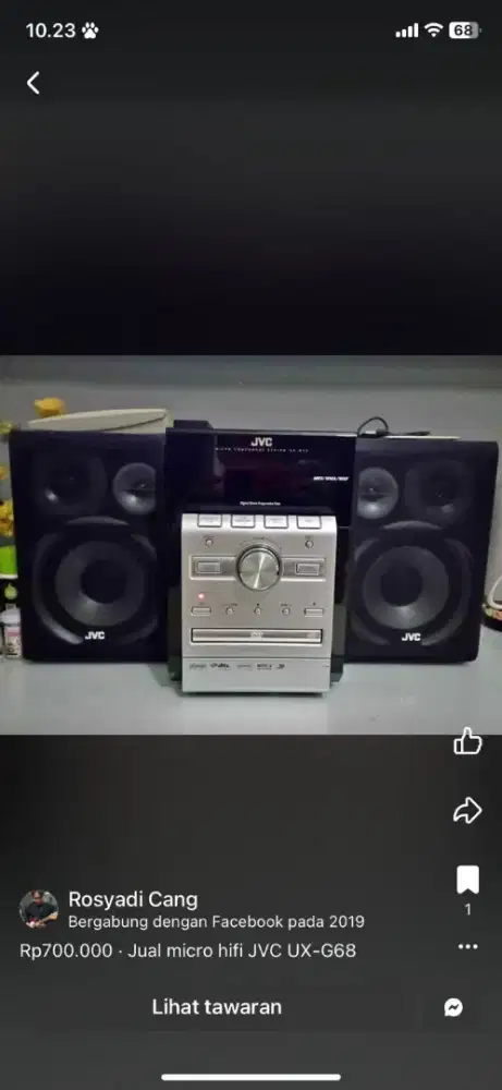 Micro hifi JVC UX-G68