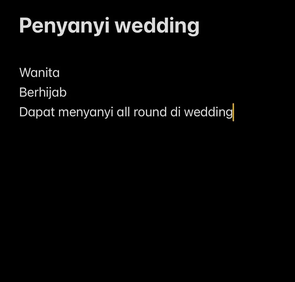 Penyanyi wedding