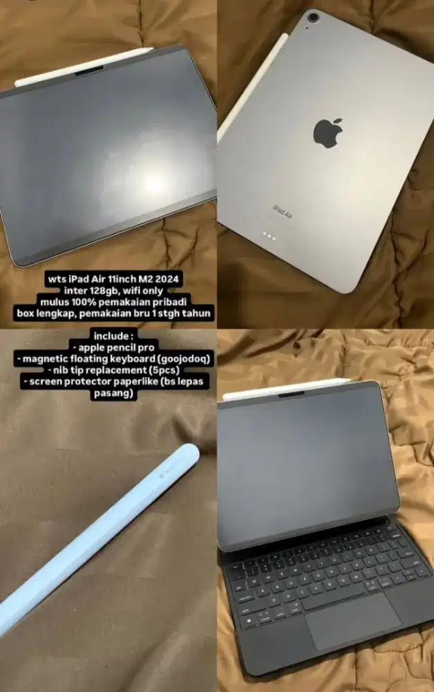 iPad Air 11inch M2 2024 inter 128gb