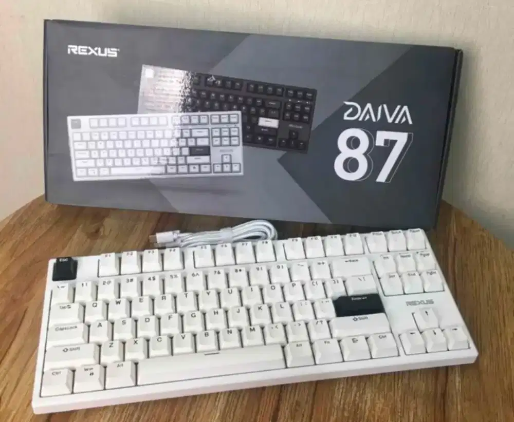 Rexus Daiva TKL D87 mechanical switch ktt white