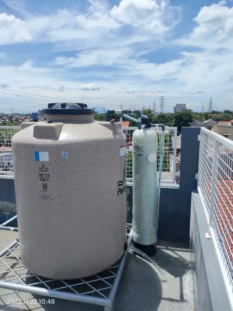 Filter penjernih air sumur PAM keruh kuning bau karat