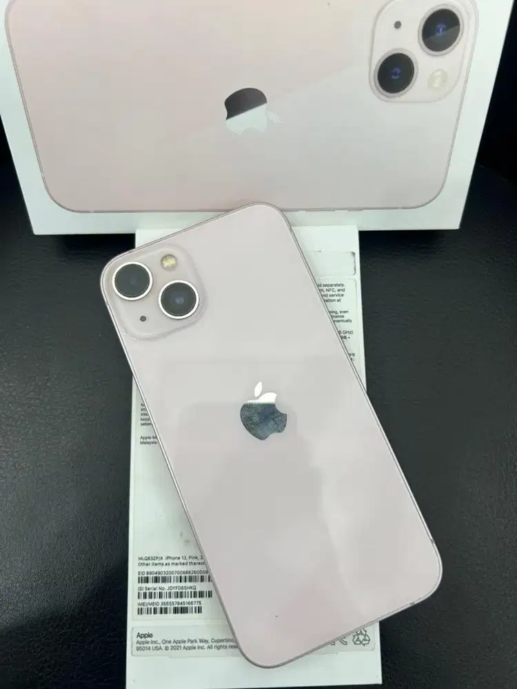IPhone 13 , Pink , 256GB Bea Cukai