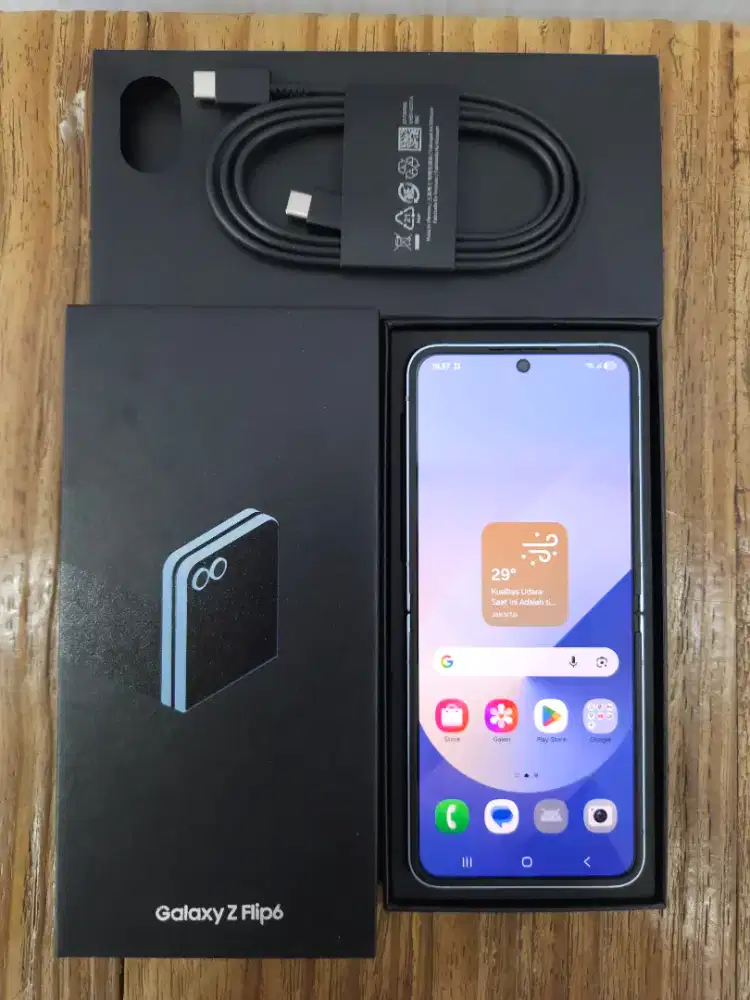 Samsung Z Flip 6 12/256GB Blue Garansi Resmi Ex Sein Like New