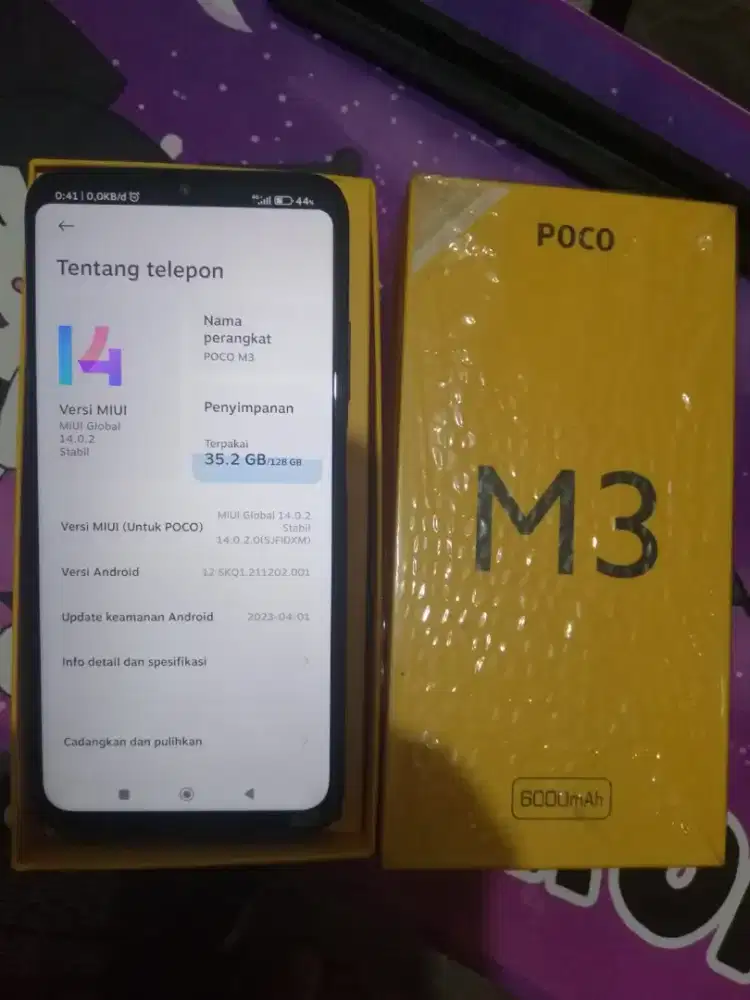Poco M3 6/128gb full ori no minus