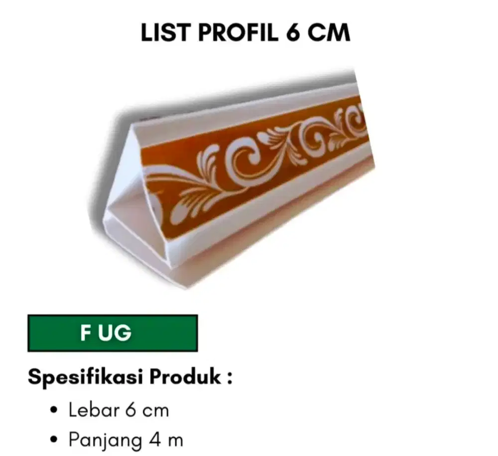 Lis dinding plafon pvc