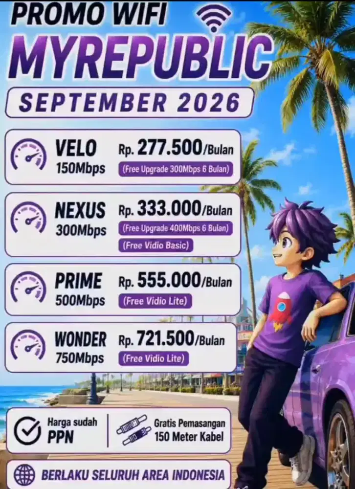 Cempaka putih Promo internet myrepublic wifi myrepublic
