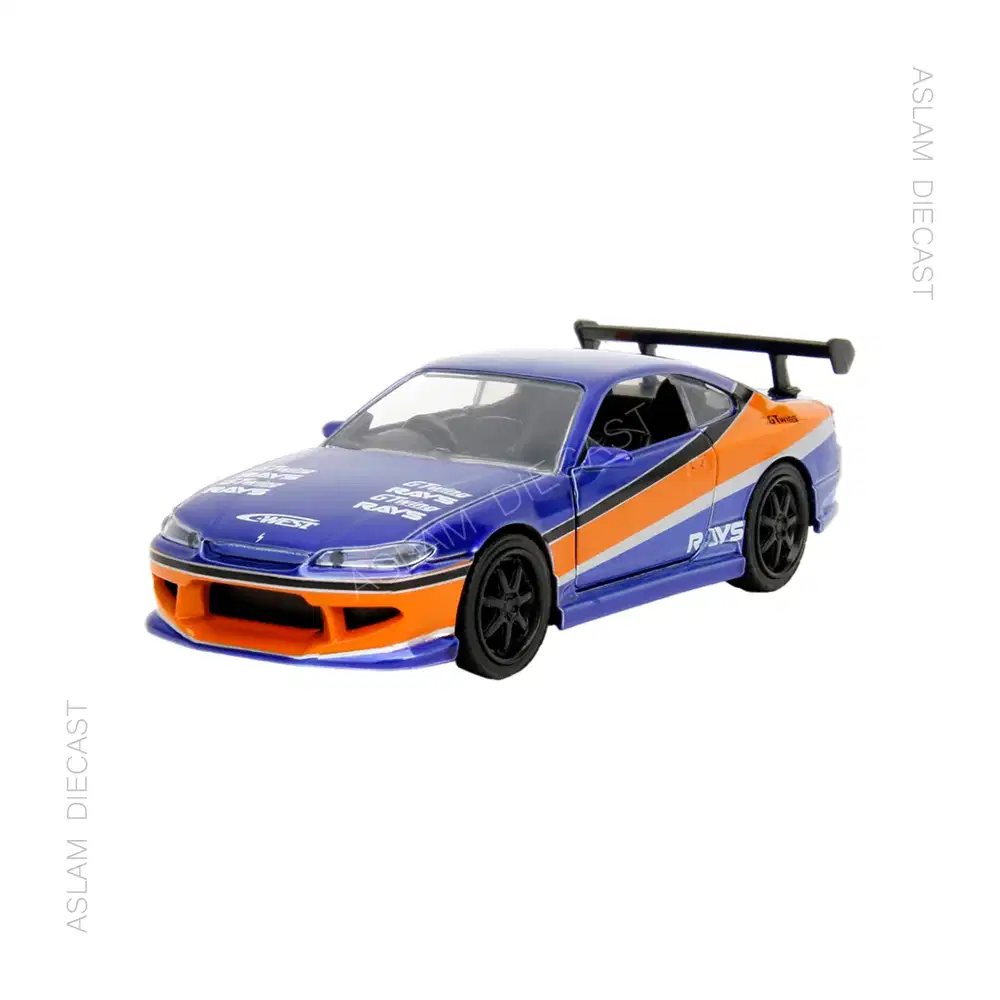 Jada 1:32 Fast and Furious 2001 Nissal Silvia S15 Diecast Hobi Koleksi