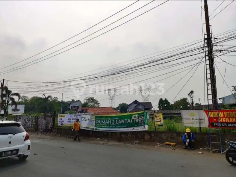 *DiSewakan & DiJual Tanah Kavling Lahan Komersil Luas 2000m2 di PinggirJalan Raya Curug, Tangerang..*
(Kode Rmrg 2489 )