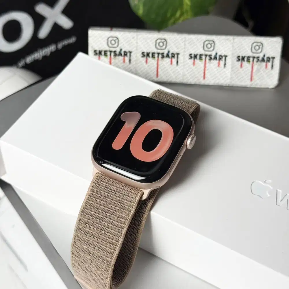 Apple Watch Series 10 46mm Rosegold iBox iwatch Battery Health 100%