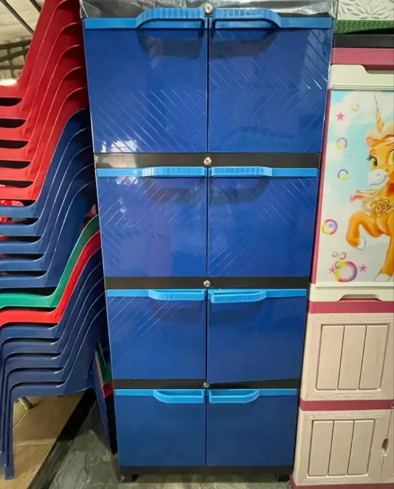 Lemari Plastik Jumbo Tebal 4 Tingkat