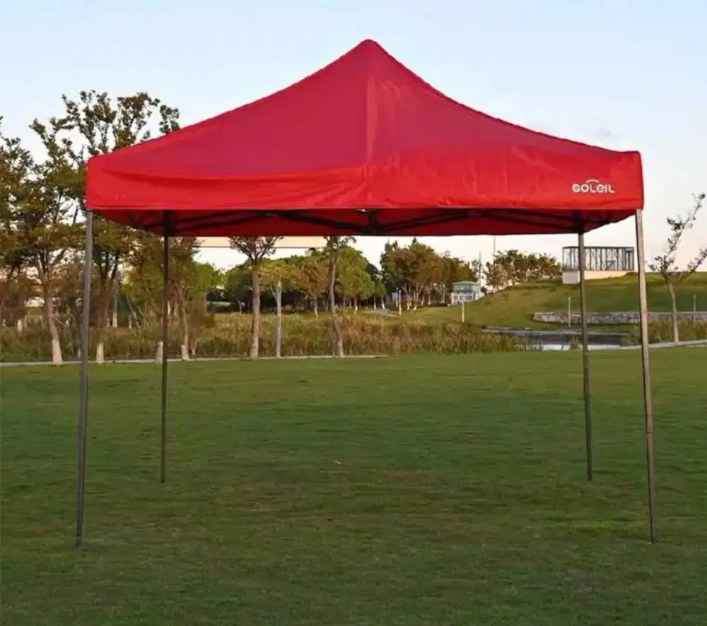 Tenda Lipat 3*3Meter merah+bonus tas