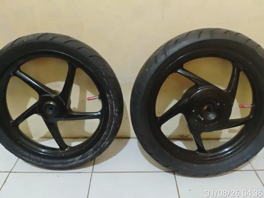 Velg kzr repaint hitam glossy