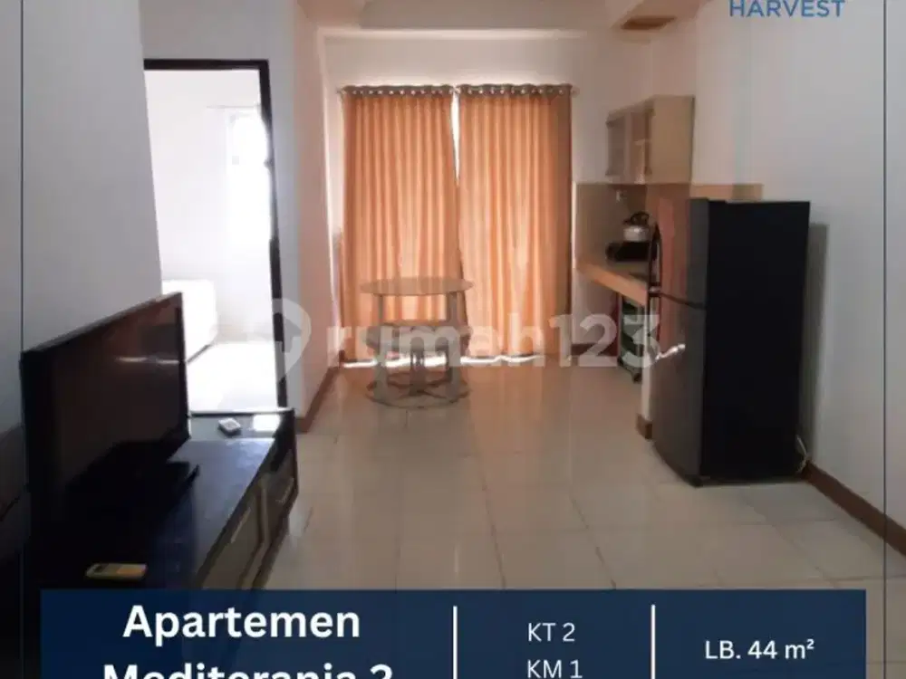 Dijual Sangat Murah Apartemen Mediterania 2 Semi Furnished