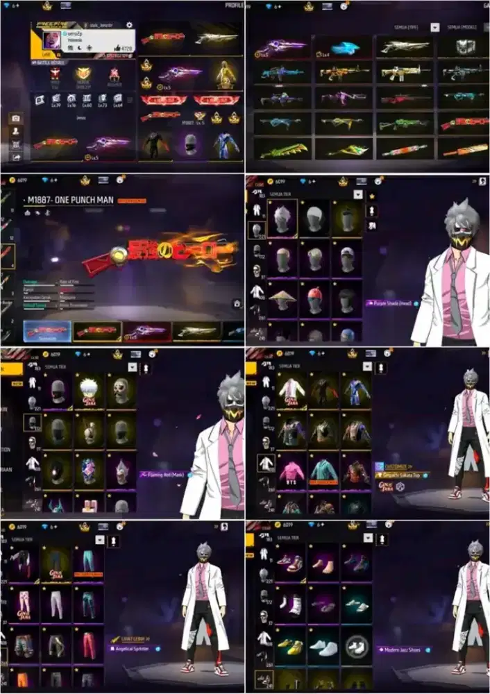 Jual Akun FF spek idaman 100% Asli Real Amanah & Tepercaya