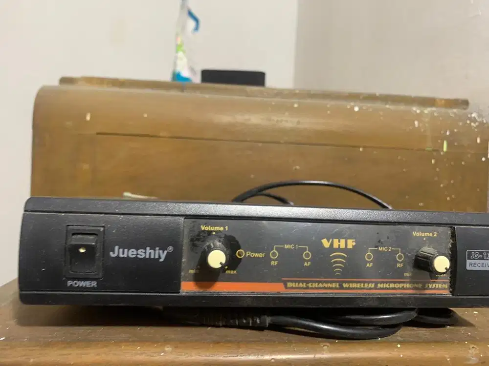 Wirelless microphone dual chanel jueshiy murah bagus bandung