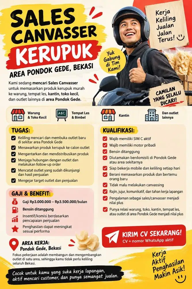 DICARI SALES SNACK AREA JATIBENING