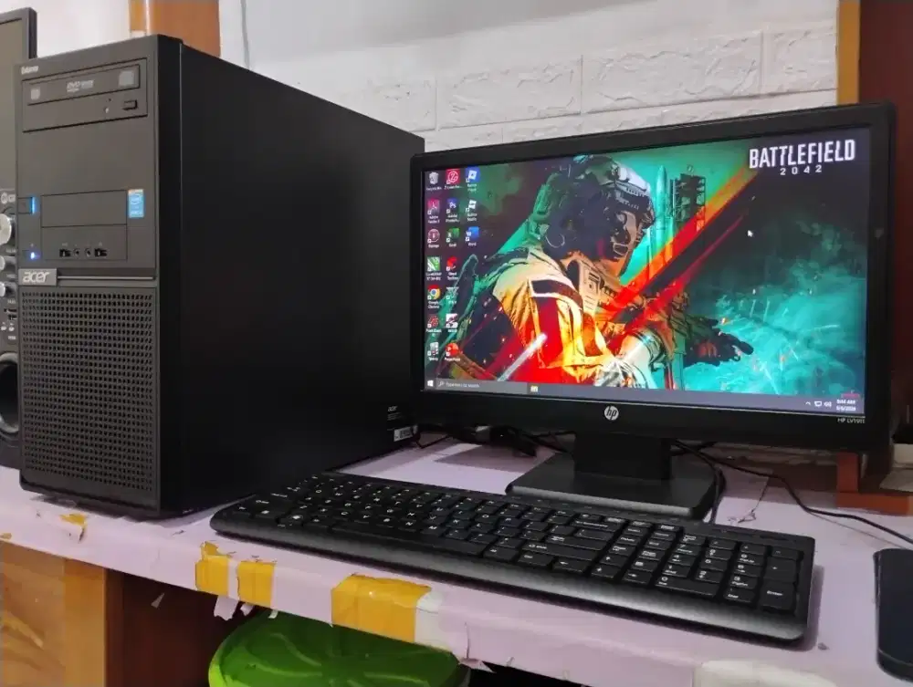 Pc editing dan gaming / intel gen4 + vga nvidia 2gb + ram 8gb + Led 19