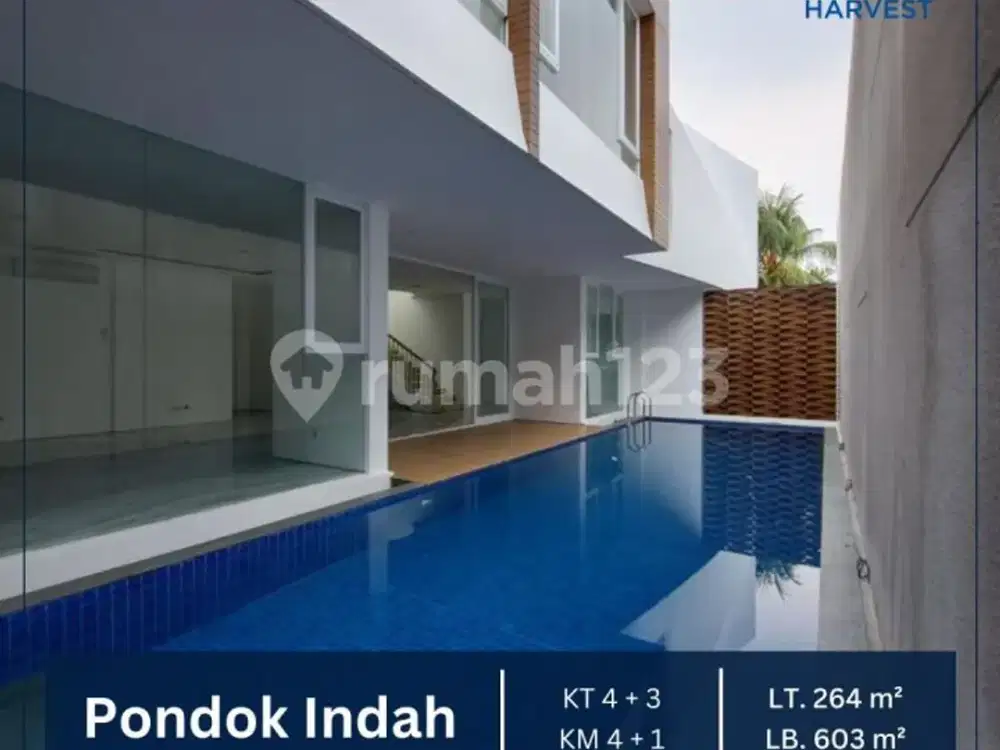 Dijual Cepat Rumah Baru 3 Lantai Di Pondok Indah Jakarta Selatan