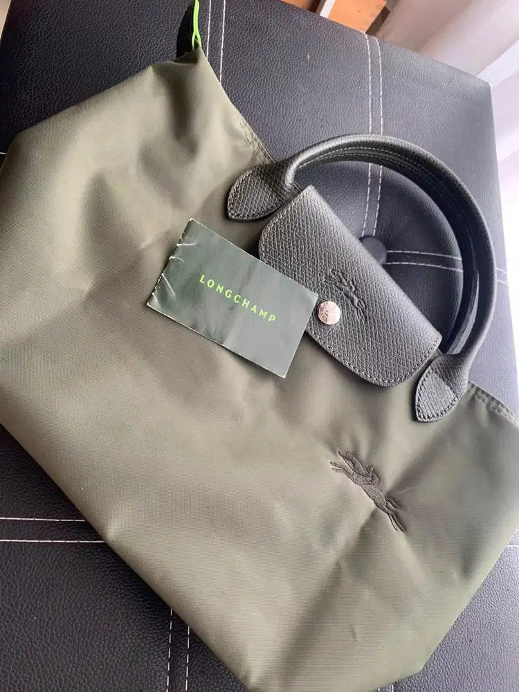 Longchamp Le Pliage Green Top Handle Bag