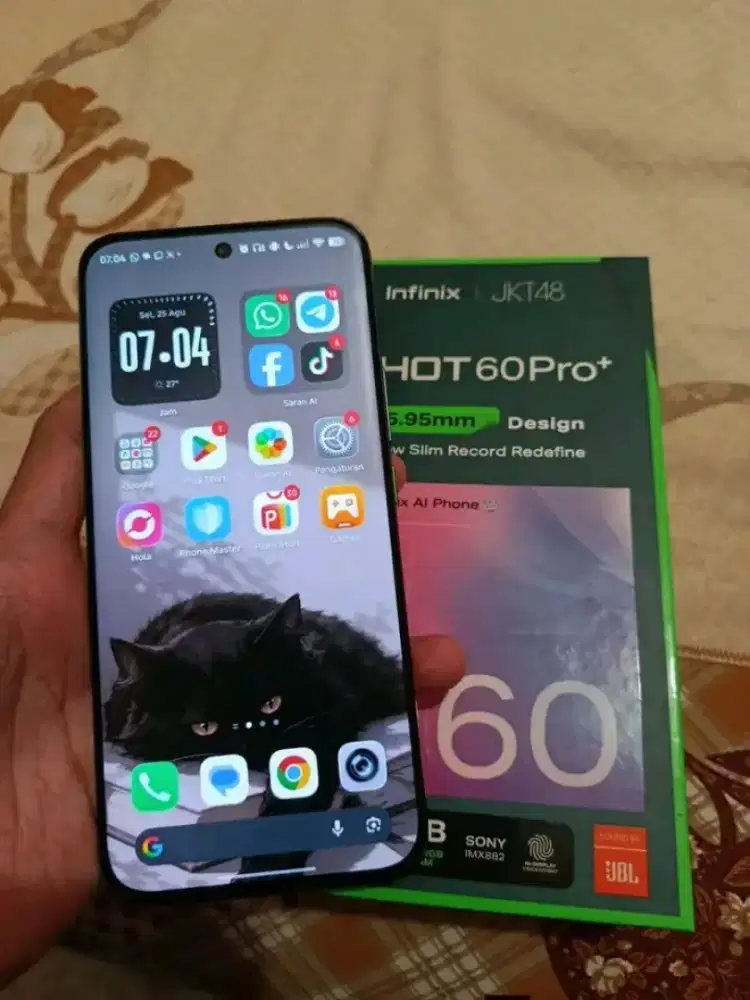 Infinix hot 60 pro plus 8/256gb Nfc layar lengkung fullset mulus