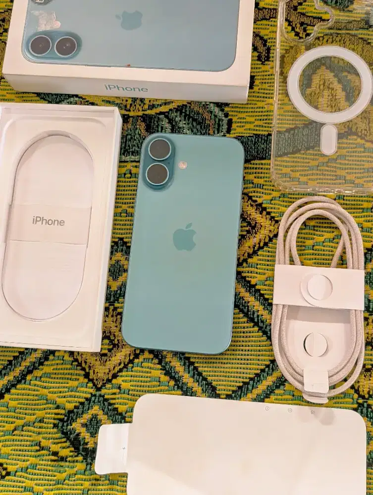 iPhone 16 Teal 128GB Resmi PA/A Indonesia