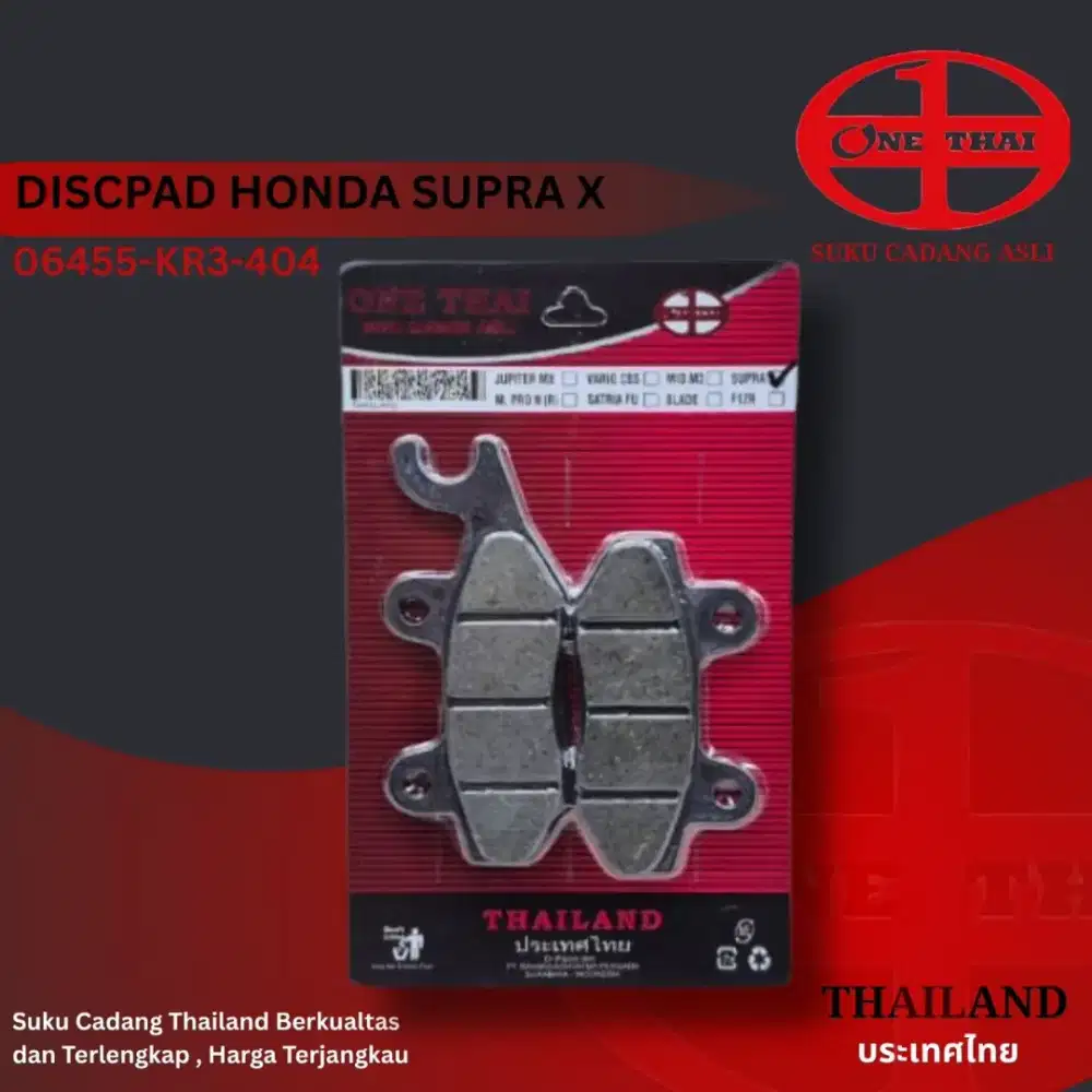 ONE THAI Discpad depan Honda Supra X