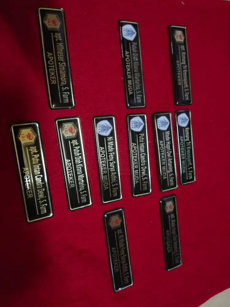 PIN NAMA DADA, NAME TAG COSTUM