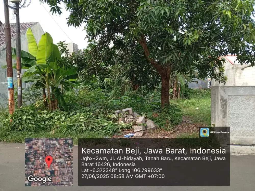 Tanah Kavling Jalan Lebar Luas 110 M2 Strategis di Tanah Baru Depok Dekat Kampus Ui dan Tol Cijago