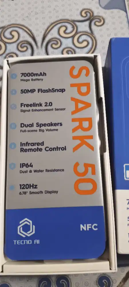 Dijual HP tecno spark 50 masih baru