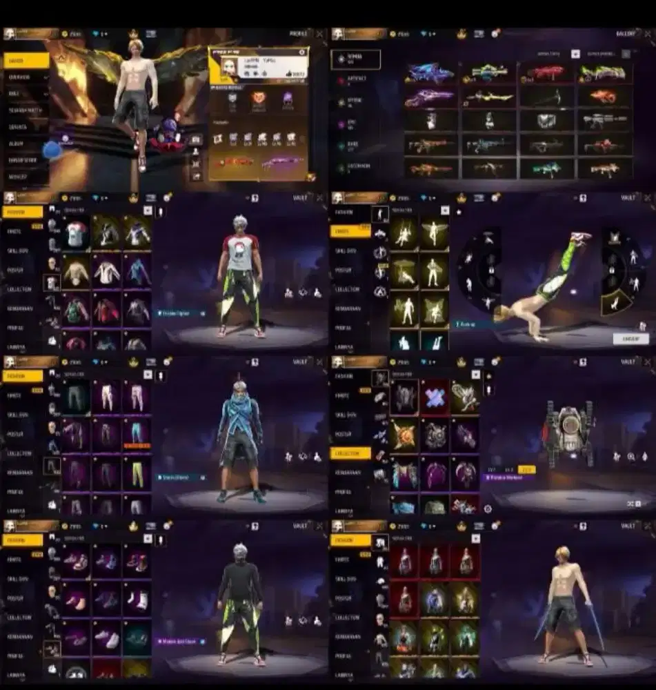 Jual Akun FF spek idaman 100% Asli Real Amanah & Tepercaya