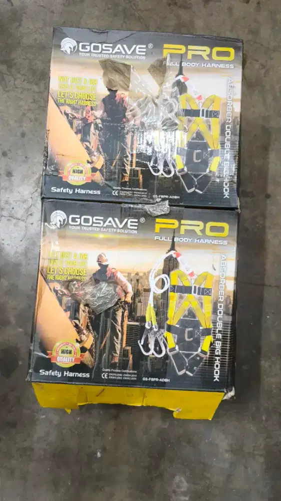 Safety Harness GOSAVE PRO Full Body Harness Absorber Double Shock
