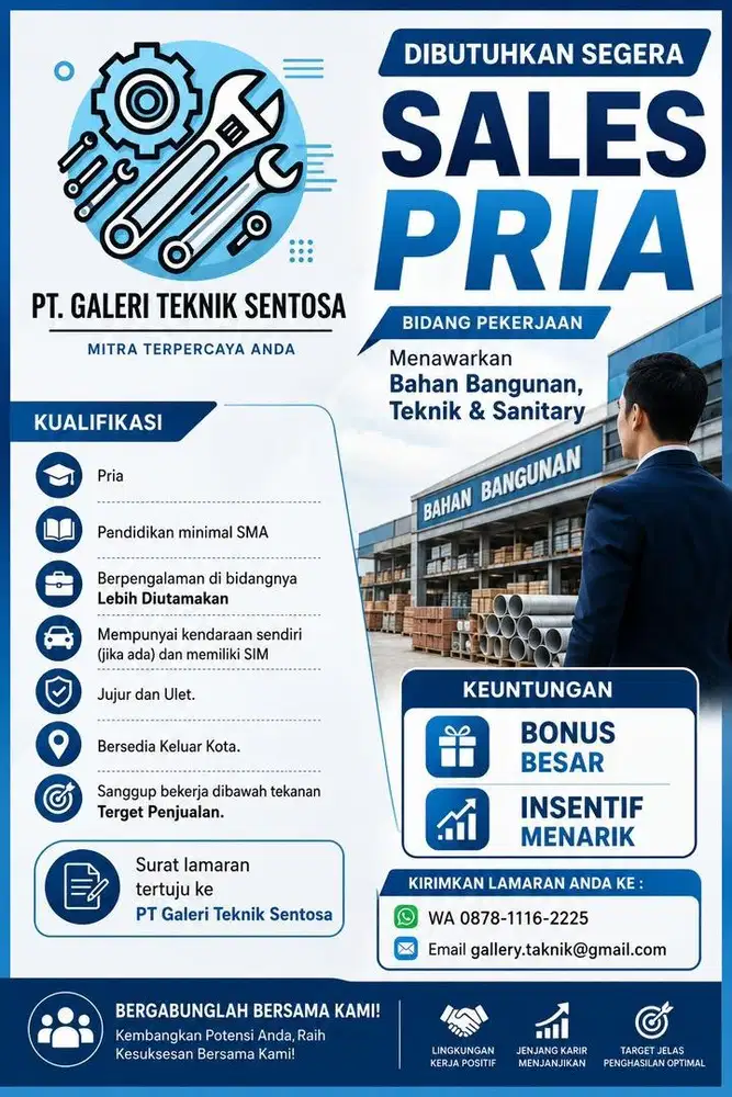 SALESMAN BANGUNAN DAN TEKNIK