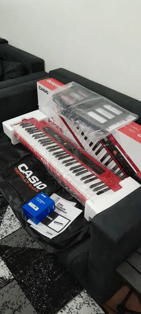 Keyboard Piano Casio Red CTS-200 CT-S200 Softcase 61 Keys Like New
